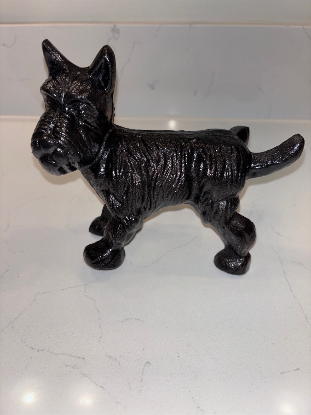 Naughty Black Dog Figurine Decorative Accent